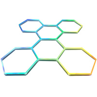 Moderne De Luxe 12v Led Hexagone Lumière Télécommande RVB Led Barre Lumineuse