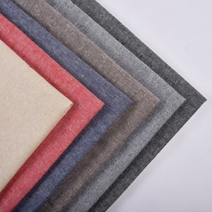 Toptan özel tasarım orta ağırlık dokuma nefes petek desen pamuk keten düz giysi kumaşı - Product Image 1