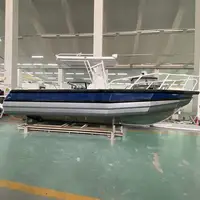 אלומיניום סירה מהחוף 7.5m קל קרפט מרכז קונסולת אלומיניום דיג סירת למכירה עם CE/מהירות סירה/יאכטה