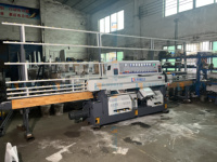 Machine de polissage de bords de verre verticale EWORLD, pompe à moteur, équipement de bordage à 9 broches pour le traitement du verre de construction