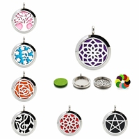 Pendentif diffuseur à visser en acier inoxydable 316L de 25 mm pour la fabrication d'accessoires DIY et les cadeaux de mariage et d'anniversaire