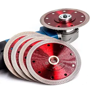 Hot Press Mesh Turbo Diamond Saw Blade Cutting Disc Wheel For Cutting Porcelain Tiles Marble Ceramics