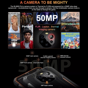 Prix de gros Blackview <span class=keywords><strong>BL8800</strong></span> <span class=keywords><strong>Pro</strong></span> 5G Téléphone robuste 8 Go + 128 Go Caméra thermique Smartphone - Product Image 3