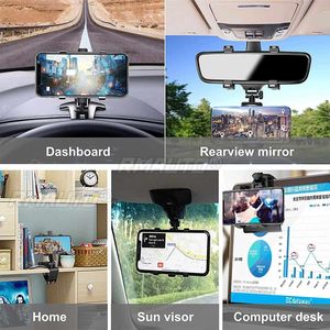 Support de téléphone portable multifonctionnel pour voiture, support GPS rotatif à 1080 degrés, support de téléphone pour voiture et maison avec carte de stationnement - Product Image 6