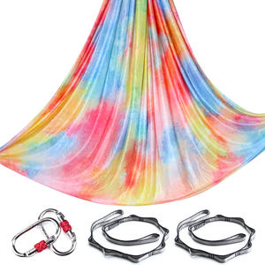 Ensemble de hamac de yoga de 8 mètres <span class=keywords><strong>tissu</strong></span> en nylon de yoga <span class=keywords><strong>aérien</strong></span> professionnel pour le fitness intérieur et extérieur - Product Image 5