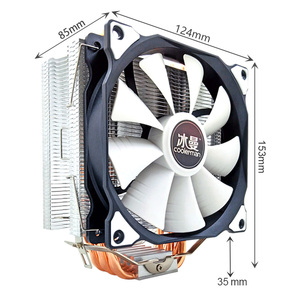 Radiator Quiet for Intel Lga 2011 1700 1150 1151 Amd Am4 <strong>Cpu</strong> Cooling Gaming Pc Rgb Cooling Fan - Product Image 2