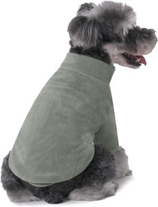 Suéter Abrigado para Perros, Selección de Colores Aleatorios, Ropa para Mascotas de Forro Polar, Cuello Alto, Apto para Perros Pequeños y <span class=keywords><strong>Cachorros</strong></span>, Venta al Por Mayor - Product Image 1