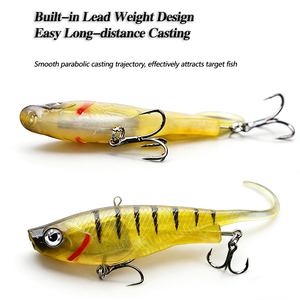 เหยื่อตก<span class=keywords><strong>ปลา</strong></span> HOWELL Soft Lead VIB ขนาด 9 ซม./16.5 กรัม และ 11 ซม./30 กรัม แบบหางงอ ตัวเบทว่ายน้ำ ตา 3 มิติ ตะขอเบ็ดสามทางคมกริบ สำหรับตก<span class=keywords><strong>ปลา</strong></span>แบส <span class=keywords><strong>ปลา</strong></span>ทะเล - Product Image 4