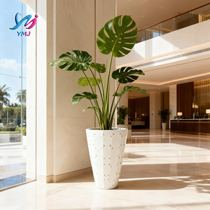 <span class=keywords><strong>Maceta</strong></span> de Lujo Personalizada con Diseño de Flor Dorada, Duradera, Grande, de Fibra de Vidrio, Ecológica, para Bodas, Centros Comerciales, Patios, Jardines, Hoteles y Hogares - Product Image 2