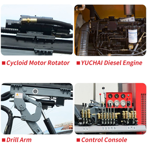 APCOM Junjin HR-DP30 Hydraulic Crawler Rotary DTH <b>Drill</b> Rig, Diesel Powered Rock Drilling Machine for Quarry Blasthole - Product Image 6