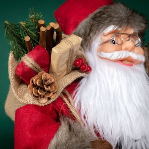 Bambola Decorativa di <span class=keywords><strong>Babbo</strong></span> <span class=keywords><strong>Natale</strong></span> da Scrivania Fatta a Mano <span class=keywords><strong>Statuetta</strong></span> e Ornamento Natalizio - Product Image 2