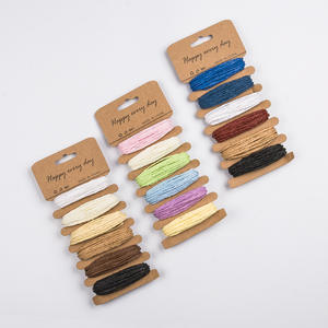 Manualidades DIY decorativo de colores de rafia de papel de <span class=keywords><strong>cinta</strong></span> de papel de hilo cuerda de color de papel trenzado de cuerda - Product Image 4