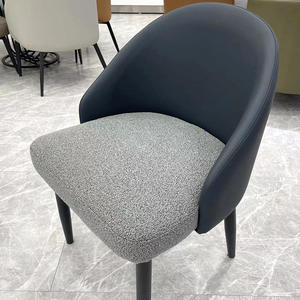 Chaise de salle à manger de style nordique chaise de salle à manger élégante et légère chaise de salle à manger en velours meubles de cuisine - Product Image 1