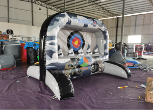 Jeu sportif gonflable de tir au paintball et <span class=keywords><strong>Nerf</strong></span> avec stand de tir et défi de balles flottantes, camouflage commercial, pour enfants et adultes - Product Image 3