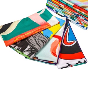 Serviette de plage imprimée par Digital de séchage rapide écologique de Microfiber avec le sac de voyage - Product Image 3