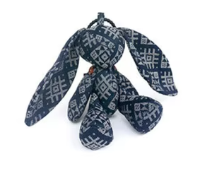 Auténtico Conejo de Peluche de Brocado <span class=keywords><strong>Zhuang</strong></span> con Relleno de Algodón PP - Muñeco de Conejo de Tela de Orejas Largas para Decoración del Hogar y Regalo - Product Image 3