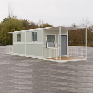 Venta al por mayor, paquete plano en contenedor, estructura de acero portátil móvil, casa contenedor plegable y desmontable prefabricada - Product Image 2