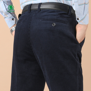 <span class=keywords><strong>Pantaloni</strong></span> da <span class=keywords><strong>Uomo</strong></span> <span class=keywords><strong>in</strong></span> Corduroy Spesso Personalizzati, Stile Casual Autunno Inverno, Taglio Dritto e Vita Alta, Opzione <span class=keywords><strong>in</strong></span> Pile - Product Image 4