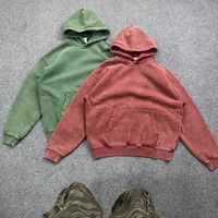 Sweat-shirts à capuche pour hommes, coupe oversize, style vintage, délavés à l'acide, effet usé, vierges, personnalisables, pour streetwear