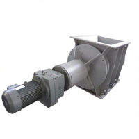 Vanne rotative industrielle HENT à décharge par clapet, modèle H006, haute température, réponse rapide 0,25s pour ligne de cendres volantes d'usine ciment