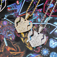 Collier hip-hop avec pendentif dollar en zircon, style hipster, pour une personnalité affirmée