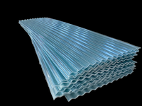 Panneau de toiture en PRV transparent ondulé personnalisé, prix de gros, pour usage en atelier