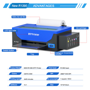 Película de Transferencia Térmica para Impresión de Camisetas A3, Nueva Versión Mejorada de Colorsun Company, Impresora DTF 1390 A3 - Product Image 2