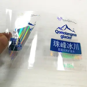 Прозрачные наклейки bopp, печатные упаковочные этикетки, индивидуальная фольга, прозрачный логотип, этикетка, напечатанная с фабрики этикеток Гуанчжоу