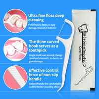 10000pcs de fil dentaire pas cher emballé individuellement bâton de fil dentaire en plastique écologique 2 en 1 avec cure-dents