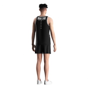 Ensemble d'uniformes de boxe Muay Thai personnalisés de qualité supérieure, respirants, par sublimation, T-shirt personnalisé, gilets pour hommes de haute qualité, vêtements de sport - Product Image 6