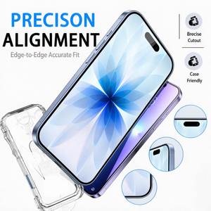 โรงงานผลิตโดยตรง รับทำโลโก้ตามสั่ง OEM ODM ฟิล์มกระจกนิรภัย 2.5D Ultra-Thin 9H HD สำหรับ 18 Pro Max ติดตั้งอัตโนมัติ - Product Image 2