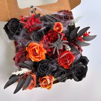 Fleur artificielle élégante DIY en forme d'araignée pour l'automne et l'hiver, faite à la main, pour décoration de fête en extérieur, coffret cadeau élégant, transfrontalier