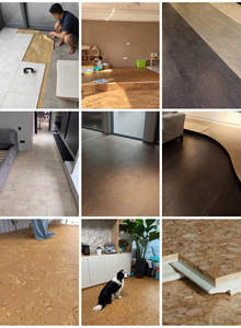 Planches de sol en liège à clipser imperméables, à emboîtement, avec <span class=keywords><strong>isolation</strong></span> acoustique élevée et antidérapantes pour salon - Product Image 6