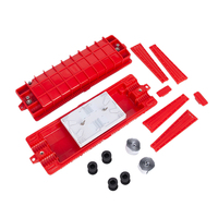 Heavy Duty 96 Cores FTTH Inline Splice Closure 8 Trays Mechanical Sealing Waterproof PP Material Temperature Range Fiber Optic