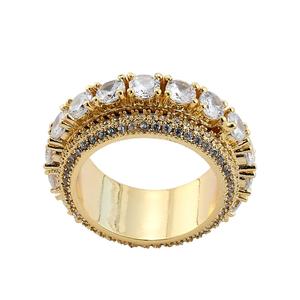R013 rotatif hommes laiton CZ or argent couleur cubique Zircon anneau glacé <span class=keywords><strong>mode</strong></span> Hip Hop <span class=keywords><strong>bijoux</strong></span> - Product Image 6