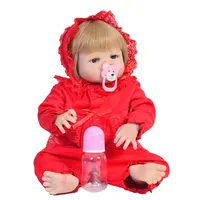 Realistico morbido silicone baby rinato bambola ragazza vinile look vero giocattolo del bambino per kid playmate regalo reborn doll