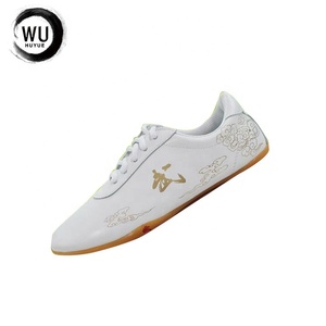 <span class=keywords><strong>Chaussures</strong></span> traditionnelles chinoises de Tai Chi <span class=keywords><strong>Kung</strong></span> <span class=keywords><strong>Fu</strong></span>, doublure en cuir véritable, caoutchouc/EVA/coton, printemps-automne, arts martiaux WU HUYUE pour hommes - Product Image 3