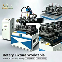 Router CNC de Cuatro Ejes para Grabado en Madera, Jade, Publicidad, Tallado 3D, Multi-Eje, Ecológico, Origen China, 1 Año de Garantía