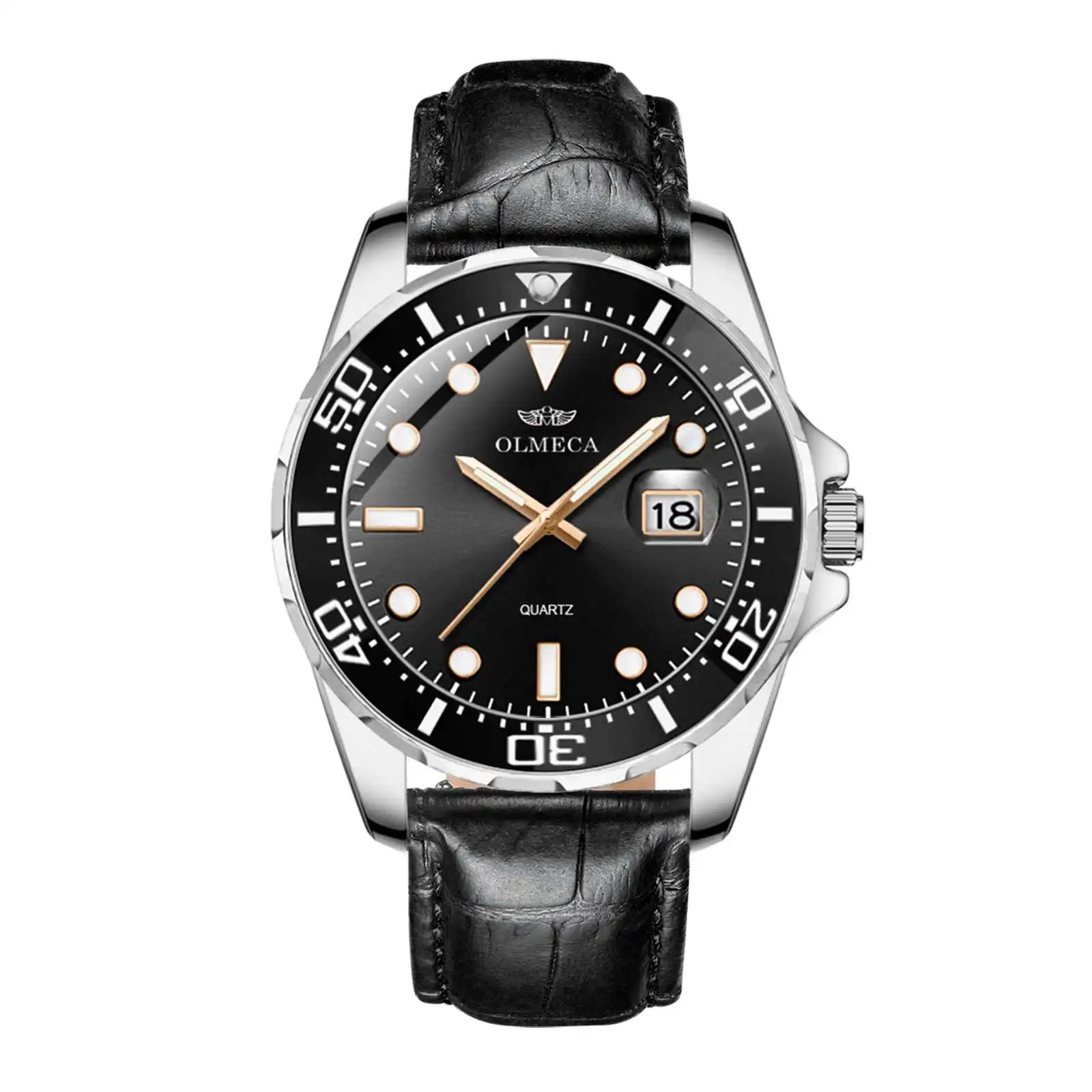 Olmeca- 3008 Japan Movement Custom Oem Luxury Top Brand Watch Men Stainless Steel Mechanical Waterproof For Luxury Watch