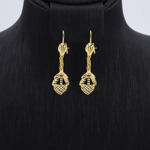 Pendientes Largos de Latón Chapados en Oro de Alta Calidad y Moda JXX, Pendientes Colgantes para Mujer - Product Image 6