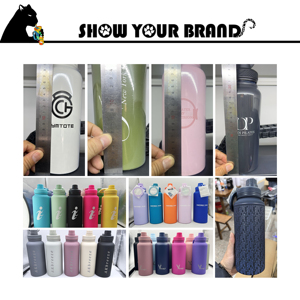 Bottiglia di metallo Logo personalizzato bottiglia di acqua 1L Thermos Thermos acqua calda grande capacità 1000ml bottiglia di acqua con supporto per telefono - Product Image 6