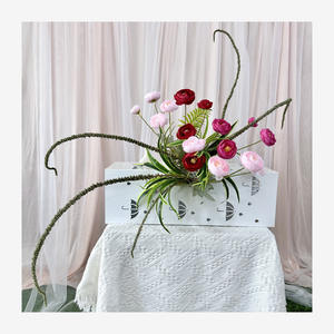 ดอกไม้ประดิษฐ์แบบ 4 หัว รูปดอกบัว ผ้าไหม สำหรับตกแต่งบ้าน ตกแต่งโต๊ะทำงาน ใช้เป็นพร็อพถ่ายภาพงานแต่งงาน ตกแต่งวันหยุด - Product Image 5