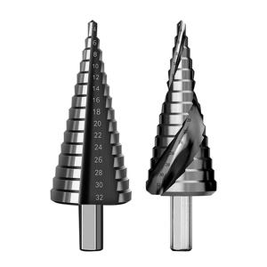 Broca Escalonada de Acero Inoxidable de Alta Dureza con Recubrimiento de Titanio, Tipo Pagoda, para Taladrar y Fresar - Product Image 1