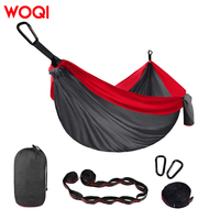 WOQI 210T Hamac suspendu portable d'extérieur, tente hamac, siège individuel, tissu en nylon pour le camping, la randonnée, les voyages - pour 2 personnes