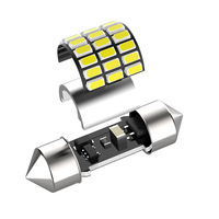 Ampoules LED Festoon Canbus 4014 12SMD C5W 28mm 31mm 36mm 39mm 41mm pour éclairage intérieur de voiture, lampe de lecture, 12V Blanc 500LM