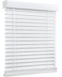 Manual/inalámbrico/eléctrico 50mm PVC de madera de imitación persianas venecianas para ventana 2,5 "listón PVC PS persianas venecianas para ventanas