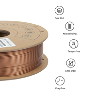 Filament d'imprimante 3D en poudre de cuivre métallique R3D 1,75 mm 1 kg 330 m de longueur Tolérance de 0,02 mm