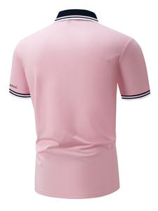 Camisa de polo de punto transpirable con estampado personalizado para hombre, camisa deportiva de golf informal de verano, venta al por mayor, opción en blanco disponible - Product Image 4