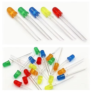 Kit d'assortiment de LED super lumineuses F3 F5 rondes blanches, rouges, jaunes, bleues, vertes de 3 mm et 5 mm - Product Image 1
