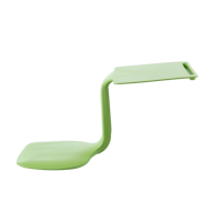 Bureau d'ordinateur portable en plastique écologique en forme de Z, léger, avec fente pour appareil, table d'étude monobloc pour salon